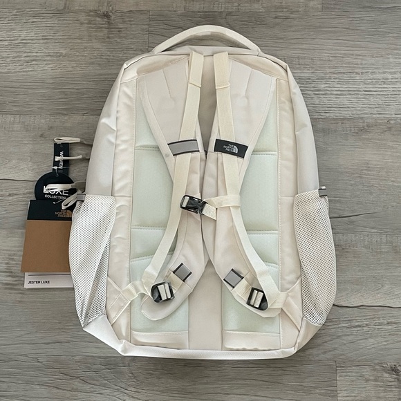 The North Face Jester Luxe Backpack “Gardenia White/Burnt Coral Metallic” - Picture 4 of 5